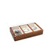 Walnut Jewelry Display Box with Six Compartments - C V10