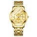 Watch Two Tone Bracelet Timepiece With Crystal Accents - Gold Gold