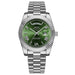 Luxury Watch with Date Window Roman Numeral Dial - Colour Eleven