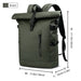 Expandable Travel Backpack With Laptop Compartment - Green