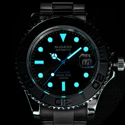 Diver Watch with Sapphire Crystal 100m Water Resistant