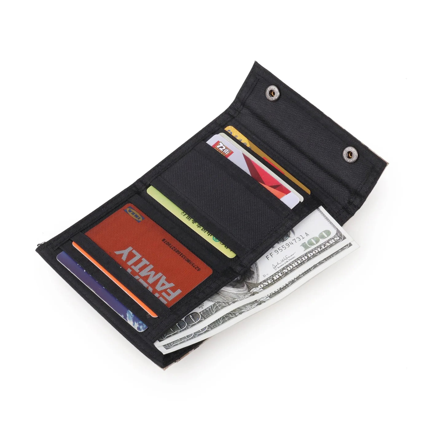 Tactical Camouflage Wallet with Card Slots Closure