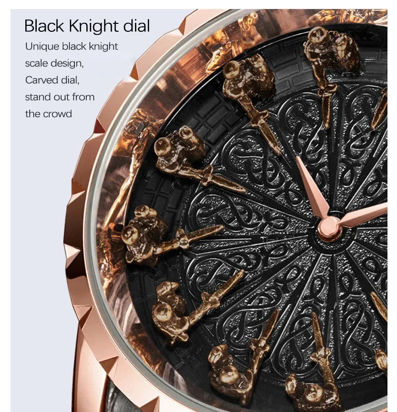 Watch with Intricate Dial Art and Quartz Movement