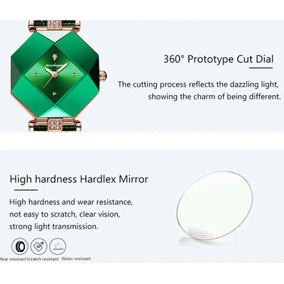 Octagonal Dial Quartz Watch for Women Elegant Timepiece