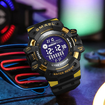 Sport Digital Watch with Backlight Chronograph