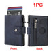RFID Wallet With Airtag Pocket And Slim Card Holder - Dark Blue