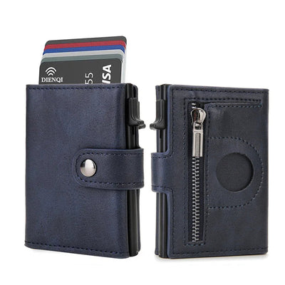 Compact Wallet with Airtag Pocket and RFID Security - WO2MEN