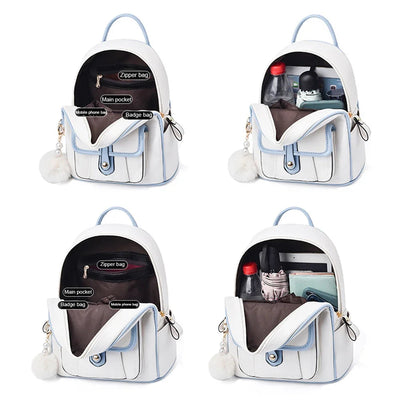 Casual Travel Mini Backpack Rucksack Everyday Satchel - WO2MEN