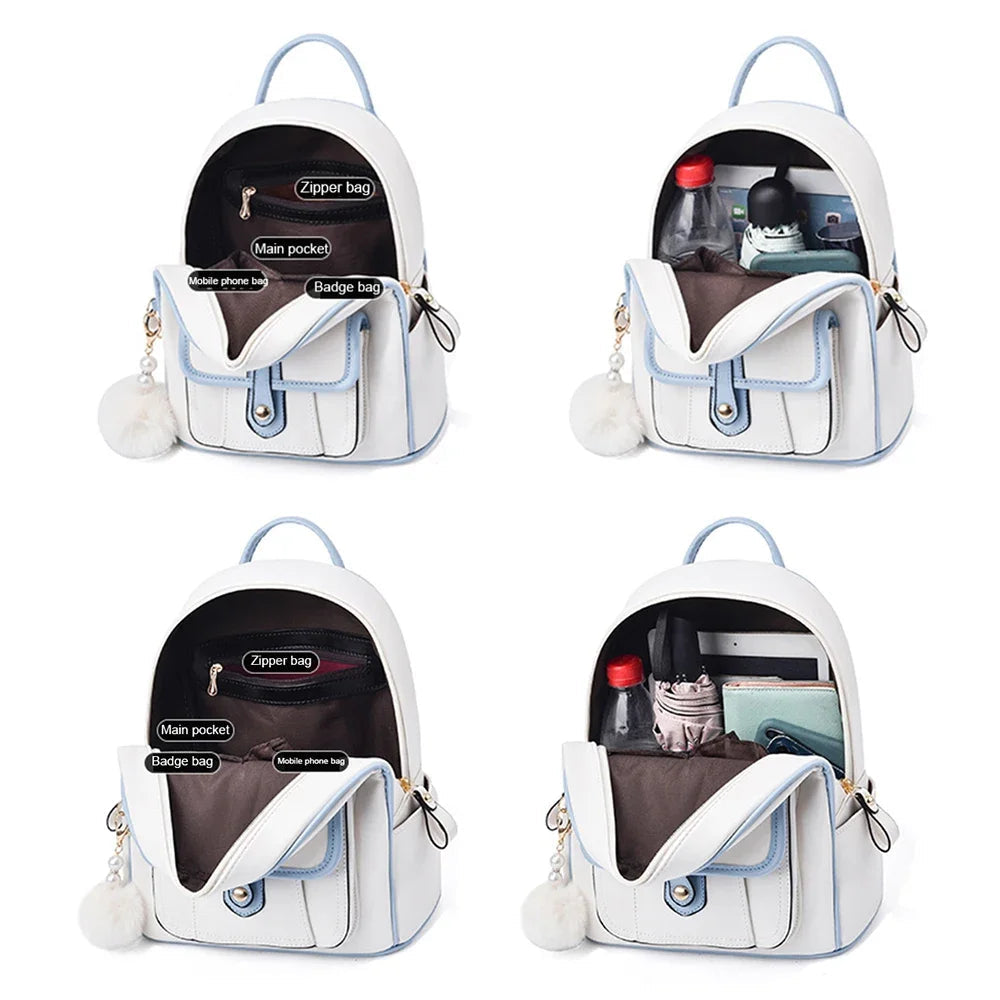 Casual Travel Mini Backpack Rucksack Everyday Satchel - WO2MEN