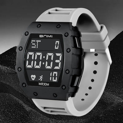 Digital Sport Watch Large Screen Waterproof 30M
