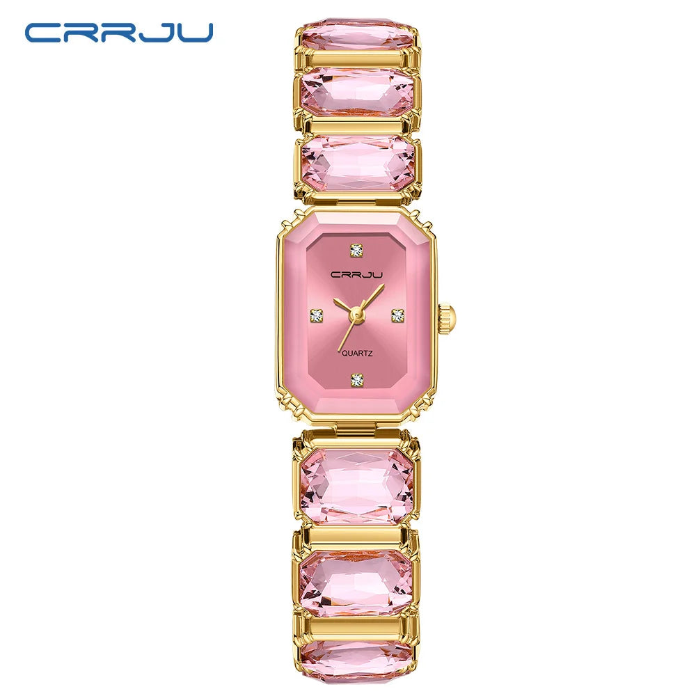 Ornate Gemstone Link Timepiece With Framed Dial Edition