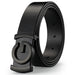 Belt Split Leather Buckle for Formal and Smart Casual Wear - Black 1