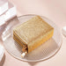 Glitter Sequin Wallet with Double Zip Closure - Light Gold