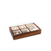 Walnut Jewelry Display Box with Six Compartments - C V2
