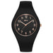Quartz Movement Watch Minimalist Round Dial for Daily - Black