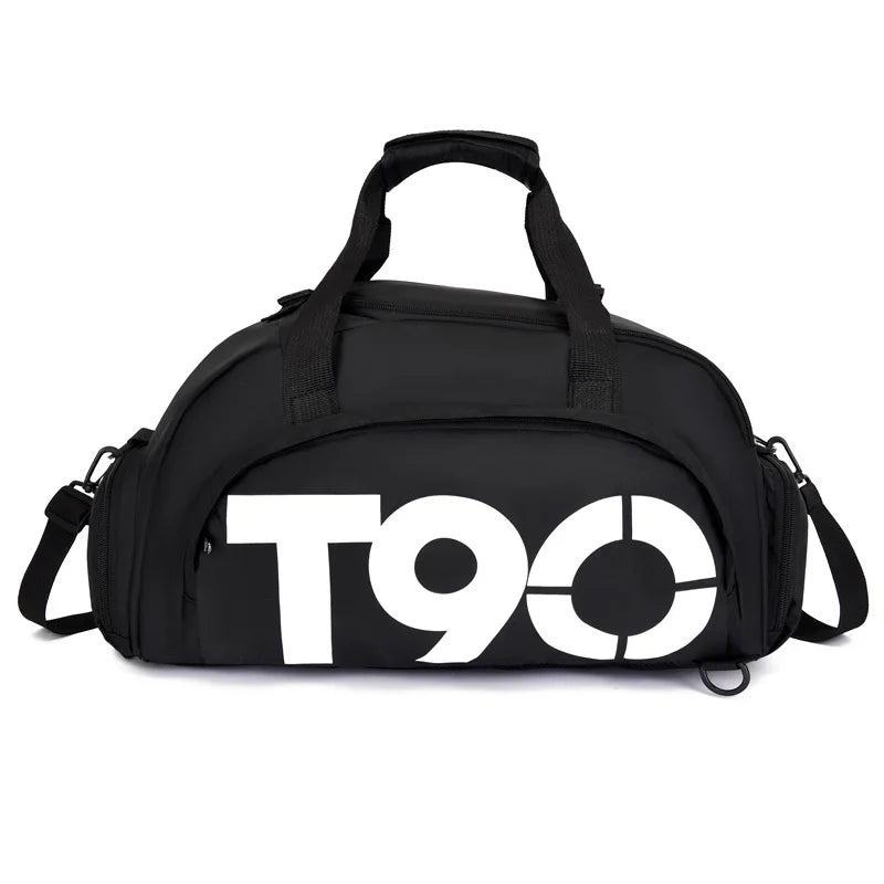 Travel Duffle Bag with Bold Logo Print for Gym