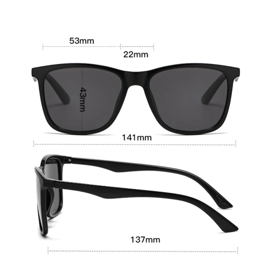 Polarized UV400 Sunglasses for Men Square Frame