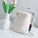 Shoulder Bag with Flap Closure Large Capacity - White