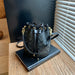 Retro Commuter Bucket Bag With Drawstring Elegance - Black
