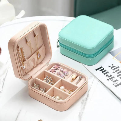 Portable Travel Jewellery Box Organizer Case Compact