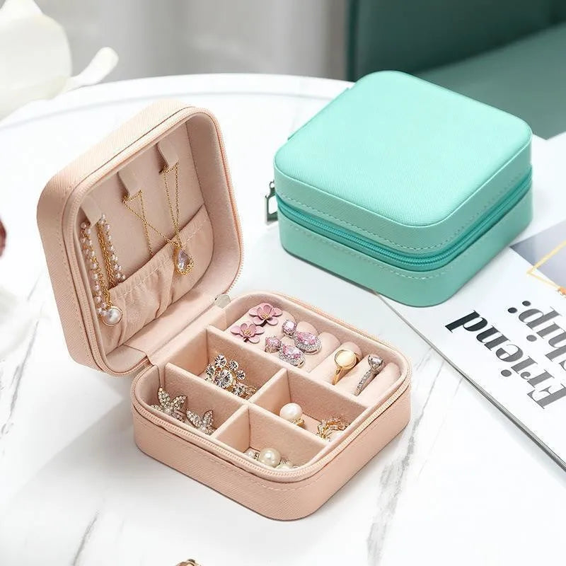 Portable Travel Jewellery Box Organizer Case Compact