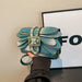 Petal Stack Crossbody With Riveted Buckle Chain Strap - Green