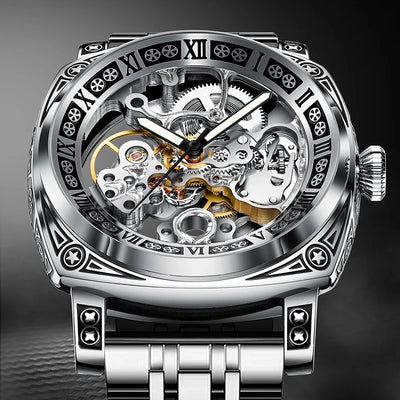 Skeleton Mechanical Watch Automatic Self Wind