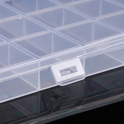 28-Grid Jewelry and Bead Organizer Box for Small Parts
