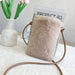 Shoulder Bag with Flap Closure Large Capacity - Khaki