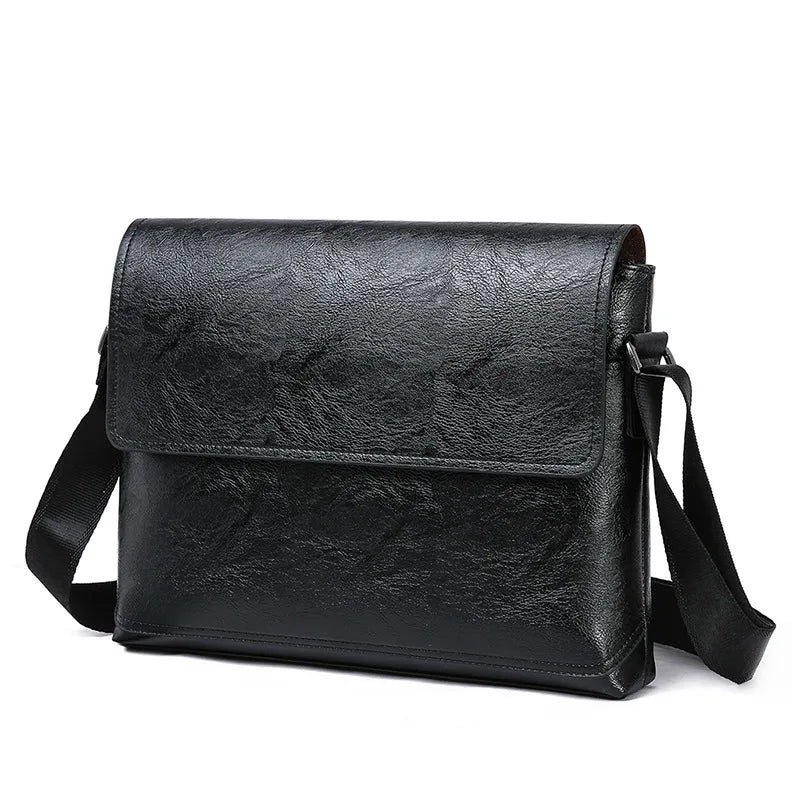 Shoulder Bag for Business Travel with Crossbody Strap - Black