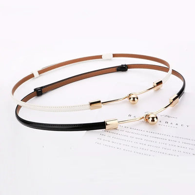 Elegant Decorative Bar Belt with Sphere Charm