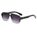 Sunglasses Double Bridge UV400 Eyewear - Black Grey