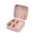 Petite Jewelry Box for Travel and Display Case Deluxe - Pink