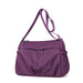 Waterproof Crossbody Tote With Spacious Pocket Layout - Purple