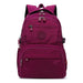 Backpack Nylon Ultralight for Laptop Interlayer - Burgundy