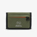 Compact Trifold Card Wallet With Zipper Closure - Green
