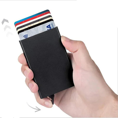 Slim RFID Card Holder With Pop Up Cards Design Premium - WO2MEN