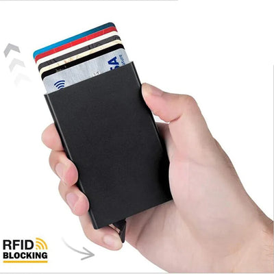 Aviation Metal RFID Card Wallet With Slim Pop Out Pro