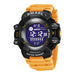 Sport Digital Watch with Backlight Chronograph - Orange