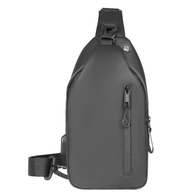 Crossbody Sling Bag Backpack Waterproof Daypack - Black