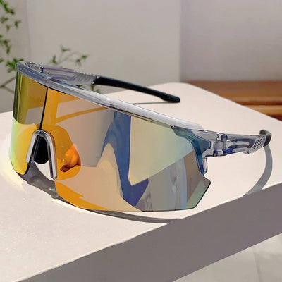 GM LUMIAS Oversized Sports Sunglasses Rimless Mirror
