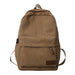 Classic Backpack with Front Pocket And Top Handle - Chocolate