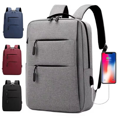 Multi Layer Zip Laptop Backpack for Travel and Work