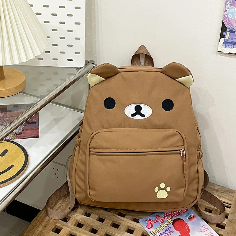 Backpack Bear Design Anime Theme for Daily Use