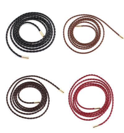 Round Braided Rope Belt with Knotted Waist Tie