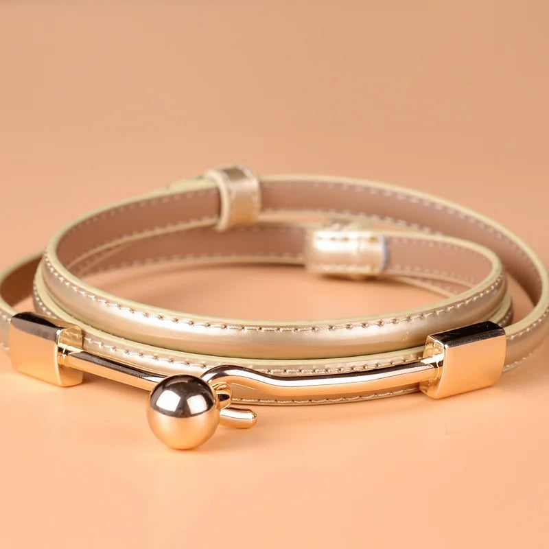 Elegant Decorative Bar Belt with Sphere Charm
