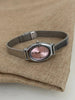 Oval Dial Quartz Watch with Bracelet Style Accessory - Twenty One