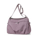 Waterproof Crossbody Tote With Spacious Pocket Layout - Lavender