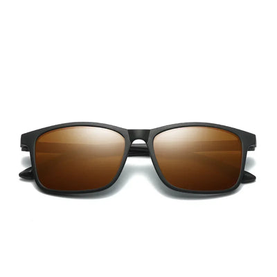 Polarized Sunglasses TR Frame Square for Outdoor - Tea