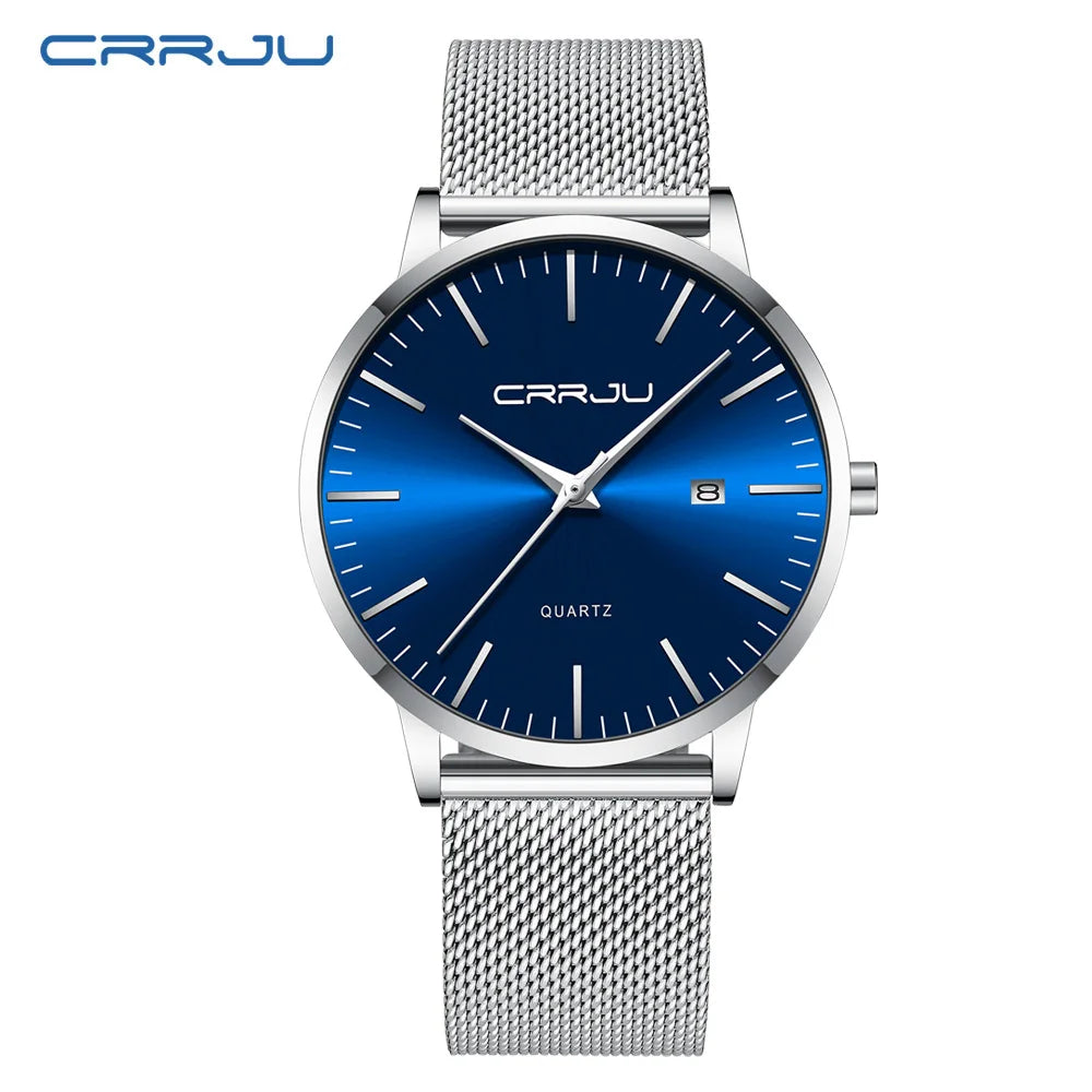 Silk Mesh Dial Timepiece With Calendar Window Luxe Neo